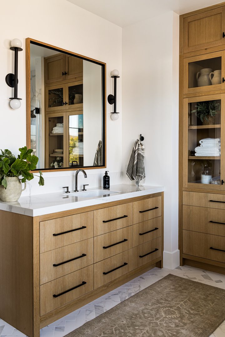 Primary Suite Bathroom in Newport Harbor
